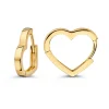 Geelgouden oorringen hartjes + Luxe Cadeau