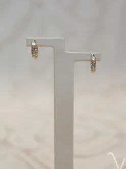 Geelgouden oorringen met briljant 1,18crt. + Luxe Cadeau