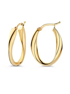 Geelgouden oorringen 22mm + Luxe Cadeau