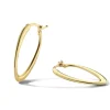 Geelgouden oorringen ovaal + Luxe Cadeau