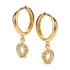 Geelgouden oorsieraad met zirkonia + Luxe Cadeau