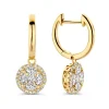 Geelgouden oorsieraad met briljant 1,06crt. + Luxe Cadeau