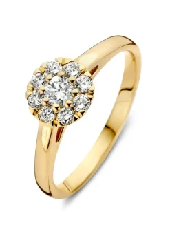 Geelgouden ring met diamant 0,40crt. + Luxe Cadeau
