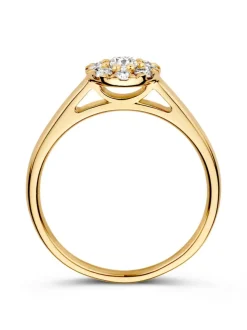 Geelgouden ring met diamant 0,40crt. + Luxe Cadeau
