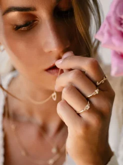 Geelgouden ring met princess diamant 0,52crt. + Luxe Cadeau