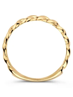 Geelgouden schakelring + Luxe Cadeau