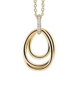 Geelgouden Serenata hanger met briljant P614WG + Luxe Cadeau