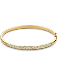 Geelgouden slavenarmband met briljant + Luxe Cadeau