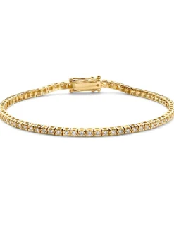 Geelgouden tennisarmband met diamant 2,00crt. + Luxe Cadeau