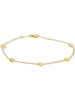 Gouden armband met plaatjes 5mm + Luxe Cadeau