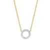 Gouden ketting met diamant 0.11crt. + luxe cadeau