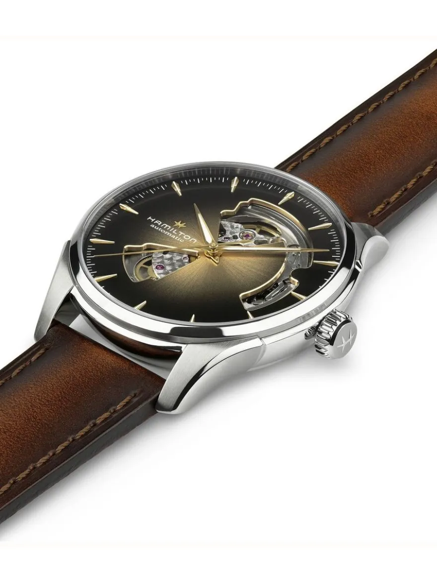 Hamilton Jazzmaster Open Heart 40mm H32675501 + Luxe Cadeau