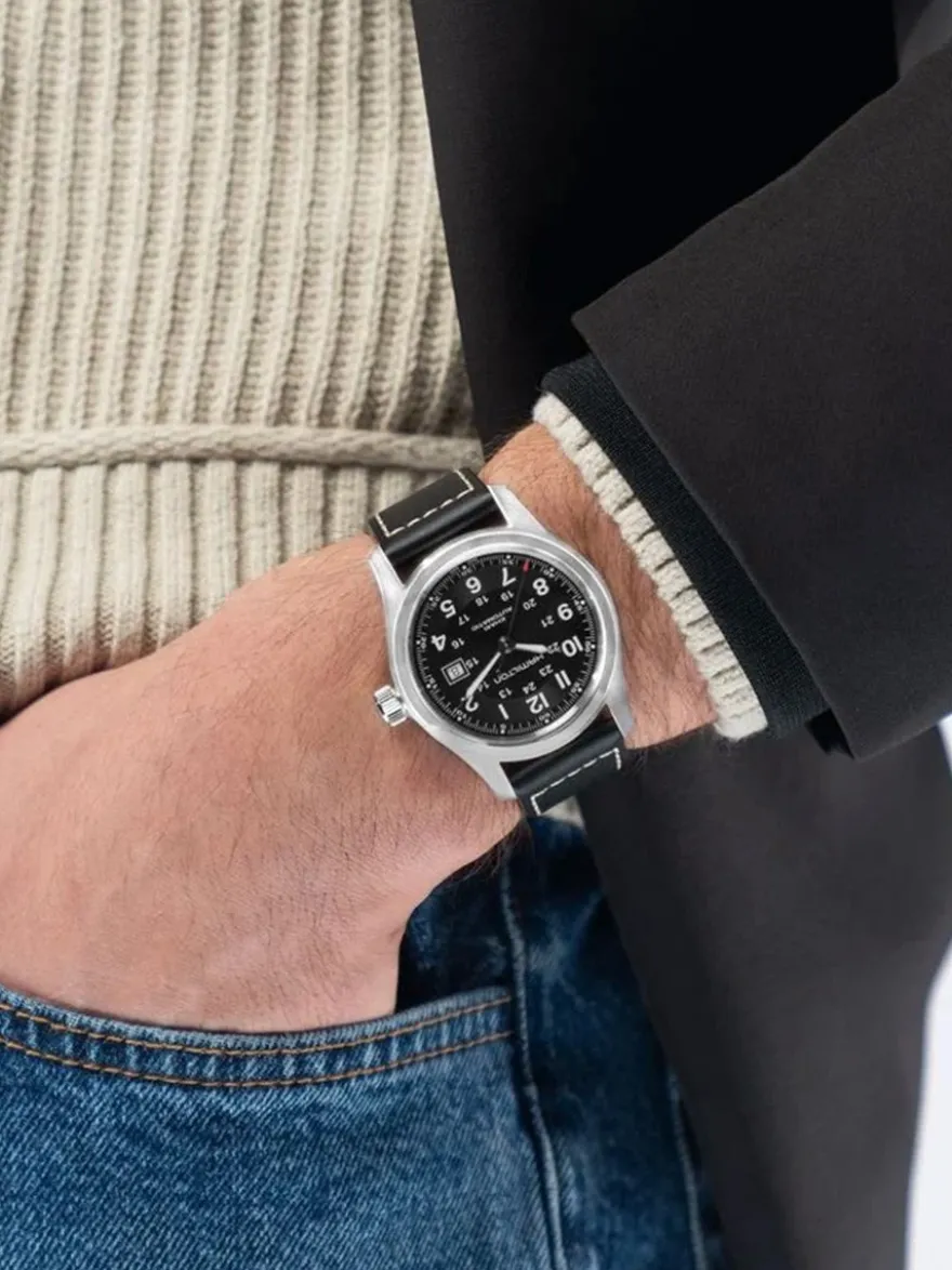 Hamilton Khaki Field Automatic 42mm H70605733 + Luxe Cadeau