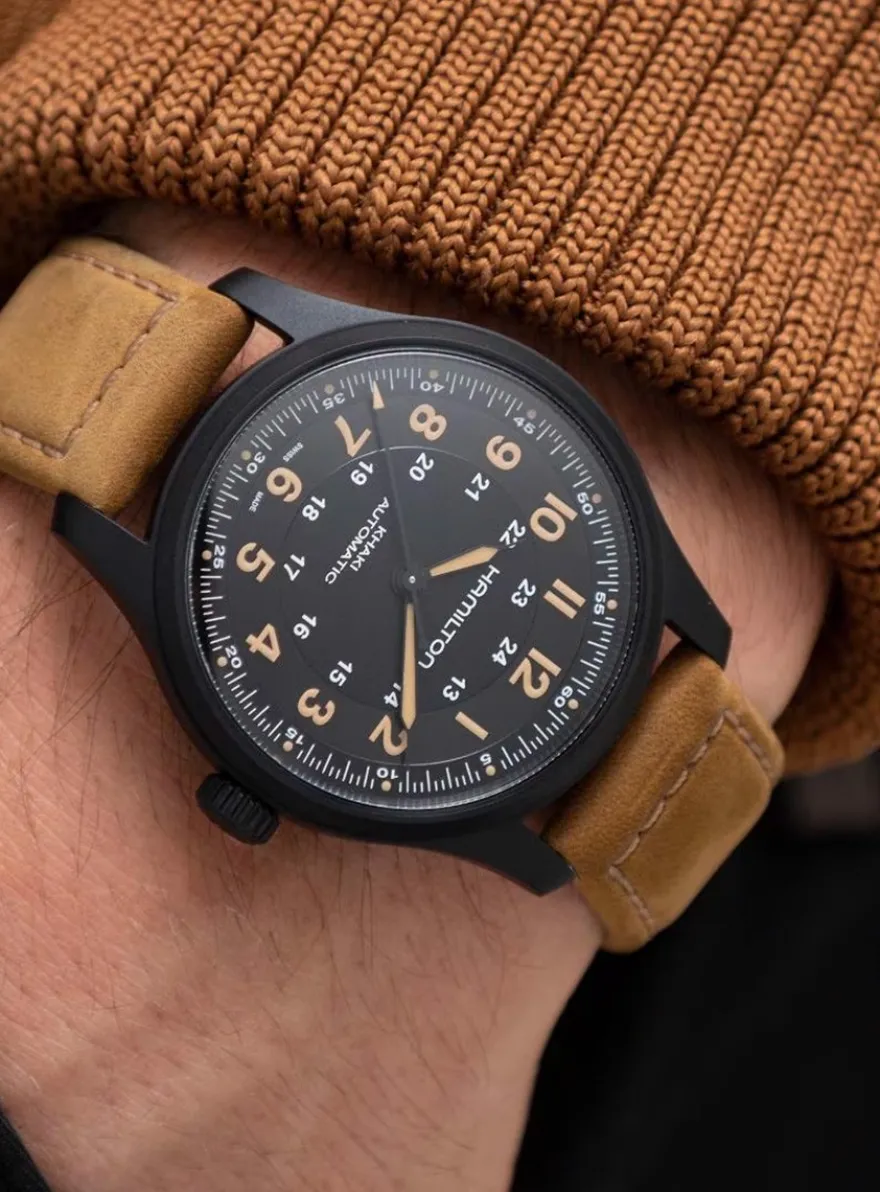 Hamilton Khaki Field Titanium H70665533 + Luxe Cadeau