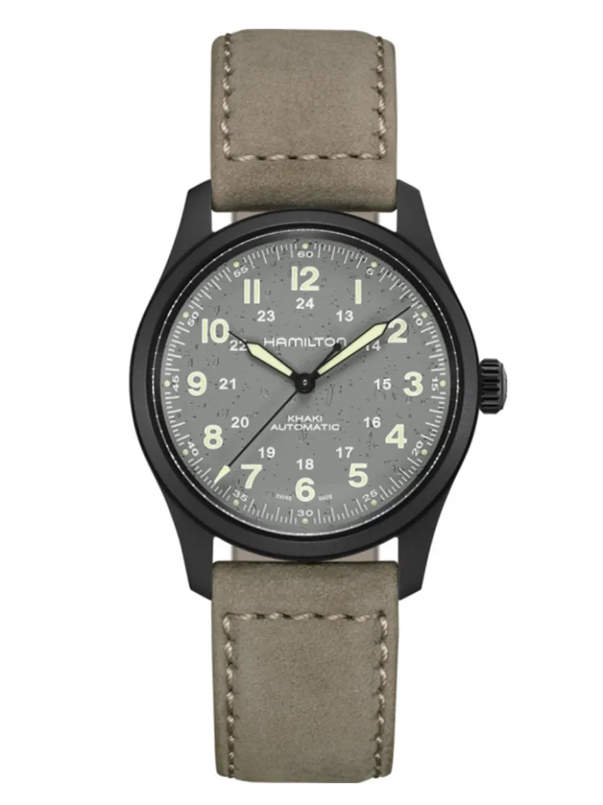 Hamilton Khaki Field Titanium H70215880 + Luxe Cadeau