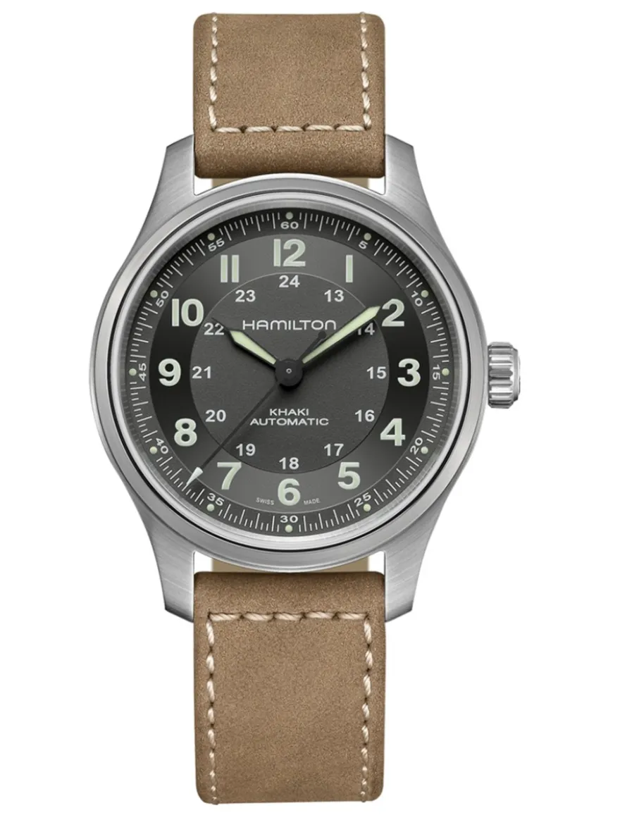 Hamilton Khaki Field Titanium H70545550 + Luxe Cadeau