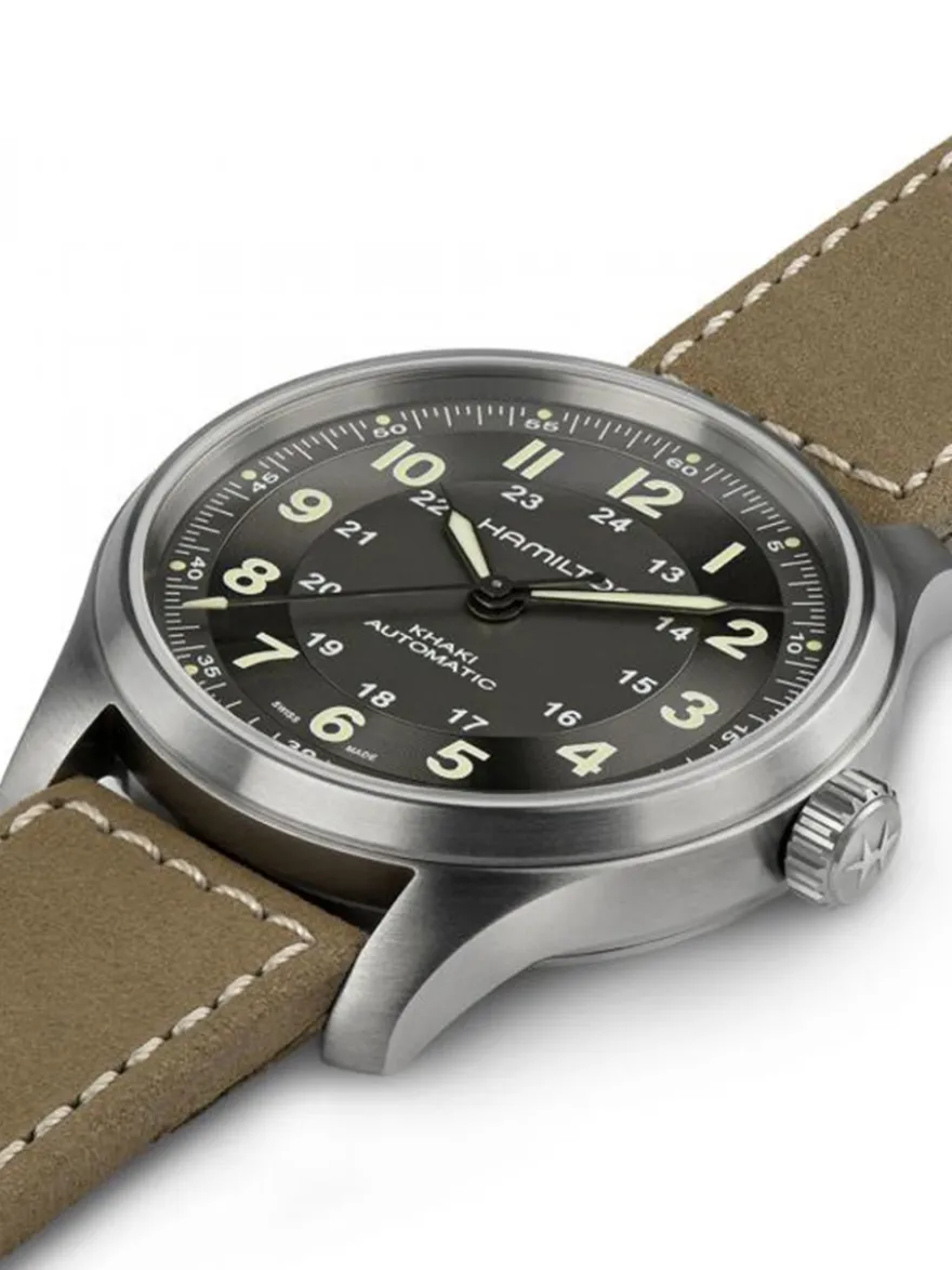 Hamilton Khaki Field Titanium H70545550 + Luxe Cadeau