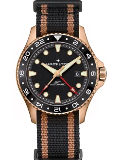 Hamilton Khaki Navy Scuba Auto GMT H82565930 + Luxe Cadeau