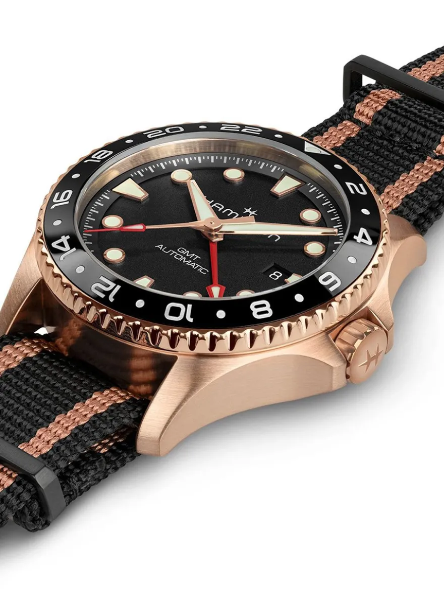 Hamilton Khaki Navy Scuba Auto GMT H82565930 + Luxe Cadeau