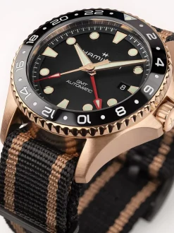 Hamilton Khaki Navy Scuba Auto GMT H82565930 + Luxe Cadeau