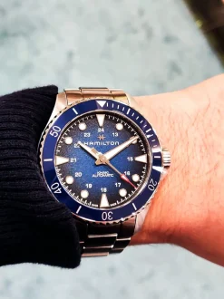 Hamilton Khaki Navy Scuba horloge H82505140 + Luxe Cadeau
