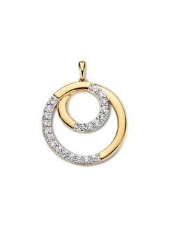 Hanger geelgoud briljant 0,50 crt. + luxe cadeau