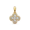 Hanger klaver geelgoud briljant 0,48 crt. + Cadeau