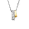 Hanger zilver met goud en zirkonia