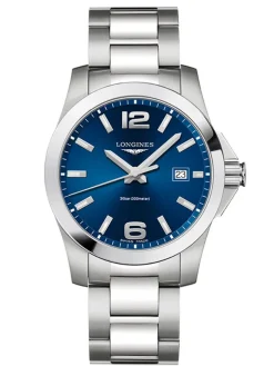 L3.759.4.96.6 Longines Conquest blauw + Luxe cadeau