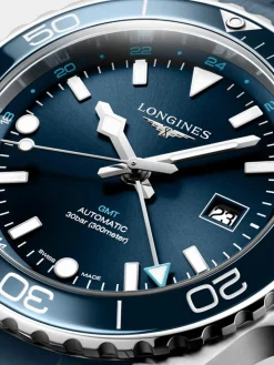 Longines HydroConquest Auto GMT L3.890.4.96.9 + Luxe Cadeau