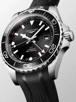 Longines HydroConquest Auto GMT L3.890.4.56.9 + Luxe Cadeau