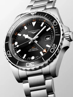 Longines HydroConquest Auto GMT L3.890.4.56.6 + Luxe Cadeau