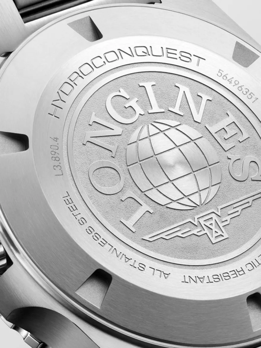 Longines HydroConquest Auto GMT L3.890.4.56.6 + Luxe Cadeau