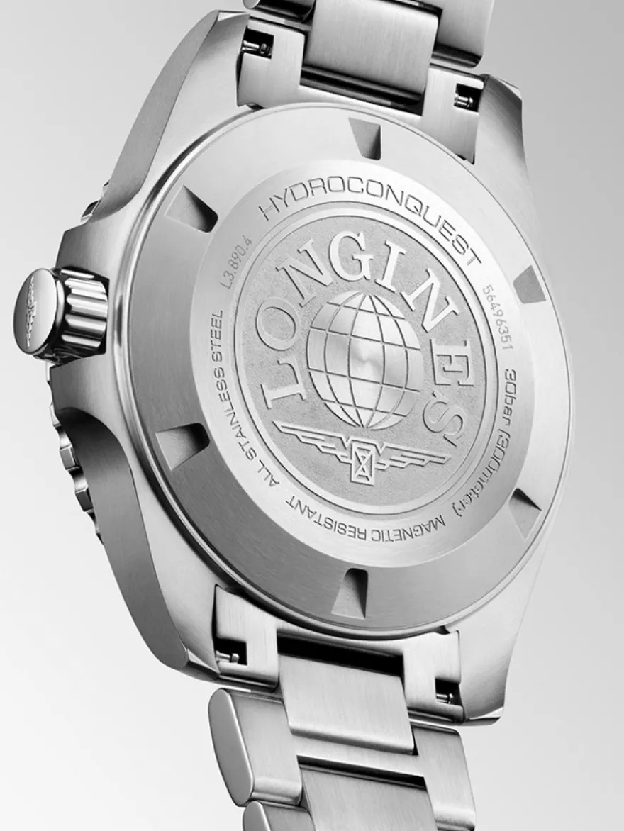 Longines HydroConquest Auto GMT L3.890.4.56.6 + Luxe Cadeau