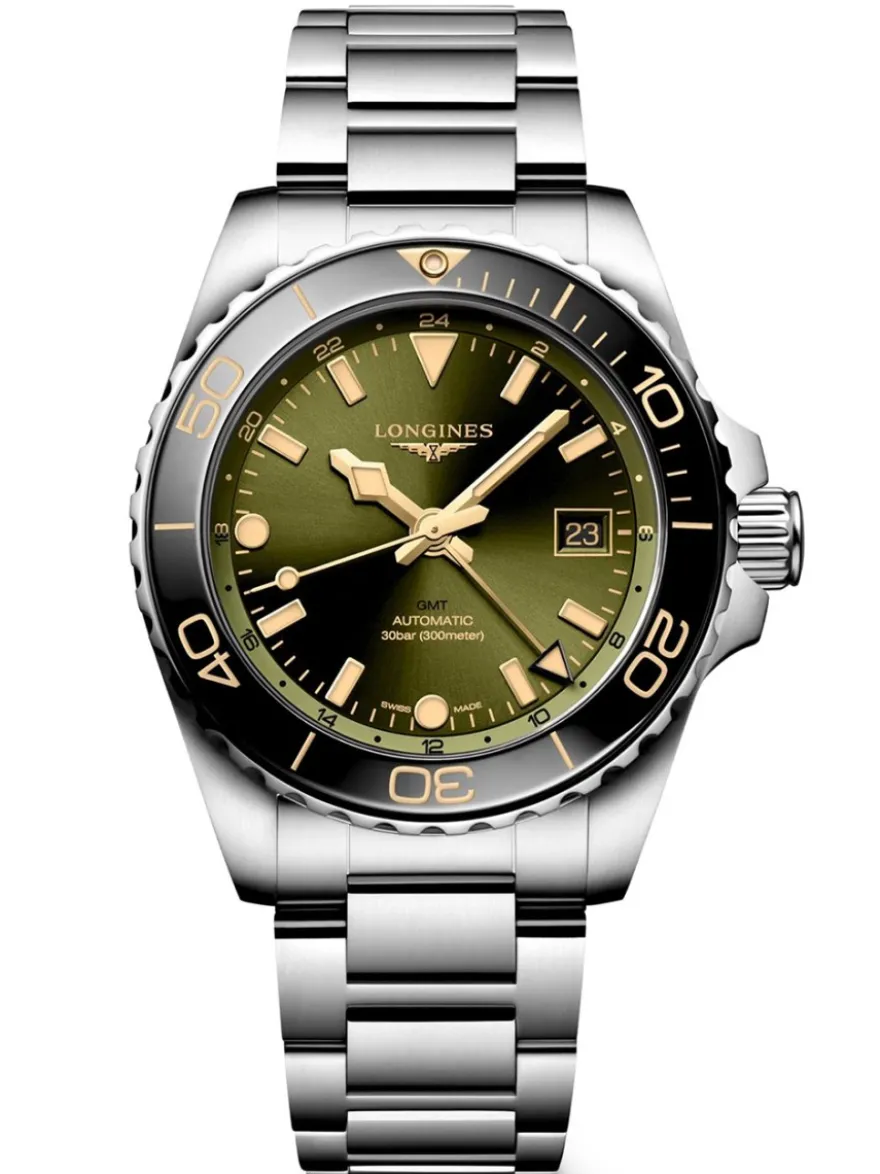 Longines HydroConquest Auto GMT L3.790.4.06.6 + Luxe Cadeau