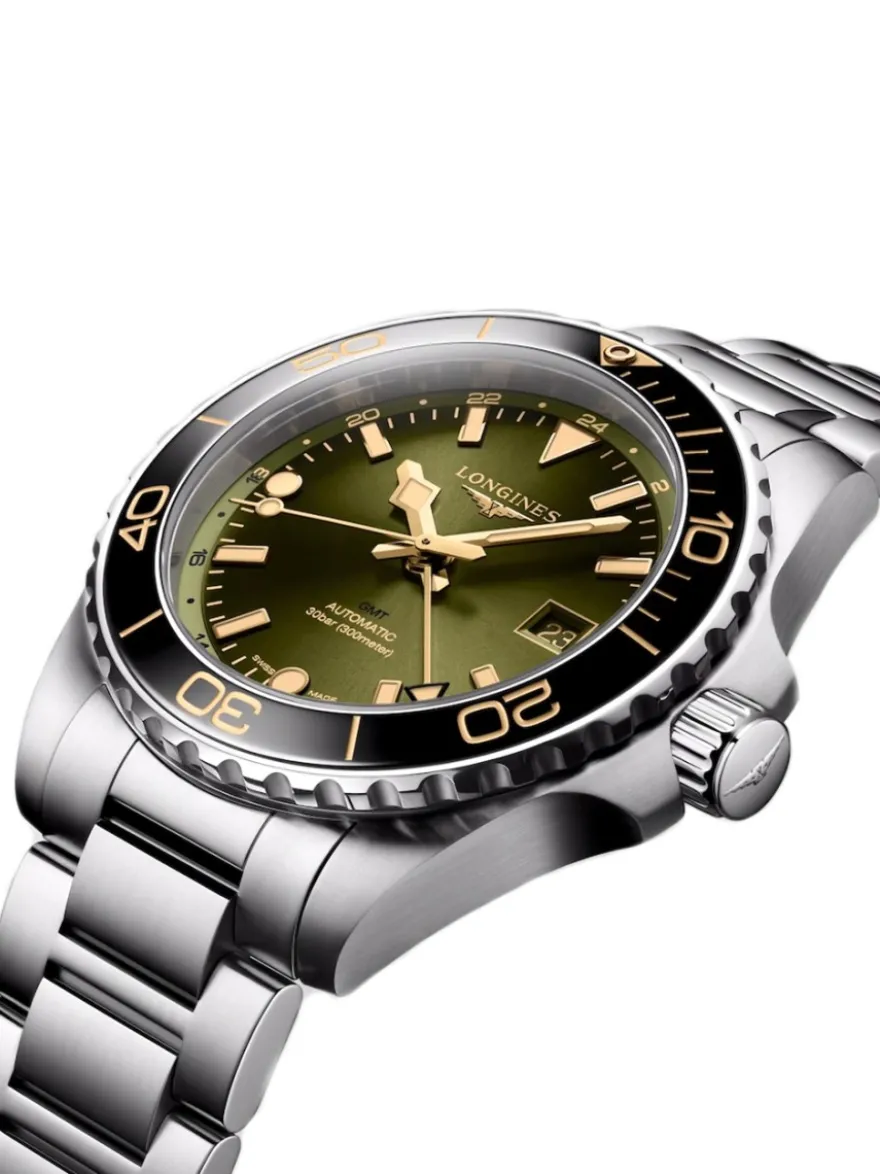 Longines HydroConquest Auto GMT L3.790.4.06.6 + Luxe Cadeau