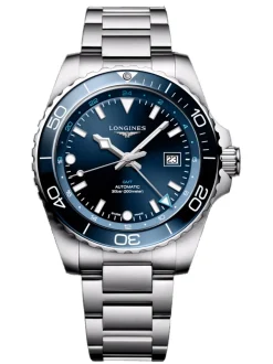 Longines HydroConquest Auto GMT L3.890.4.96.6 + Luxe Cadeau