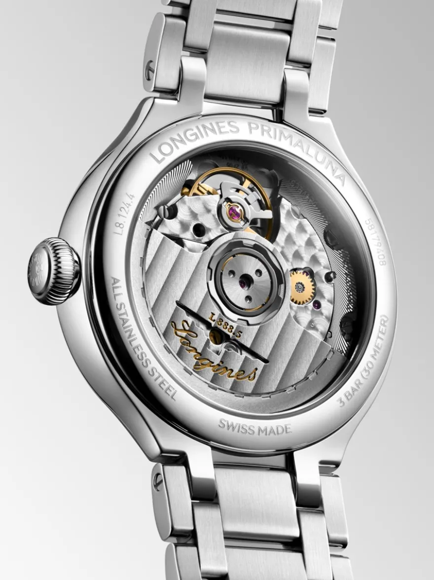 Longines PrimaLuna 34mm L8.124.4.87.6 + Luxe Cadeau