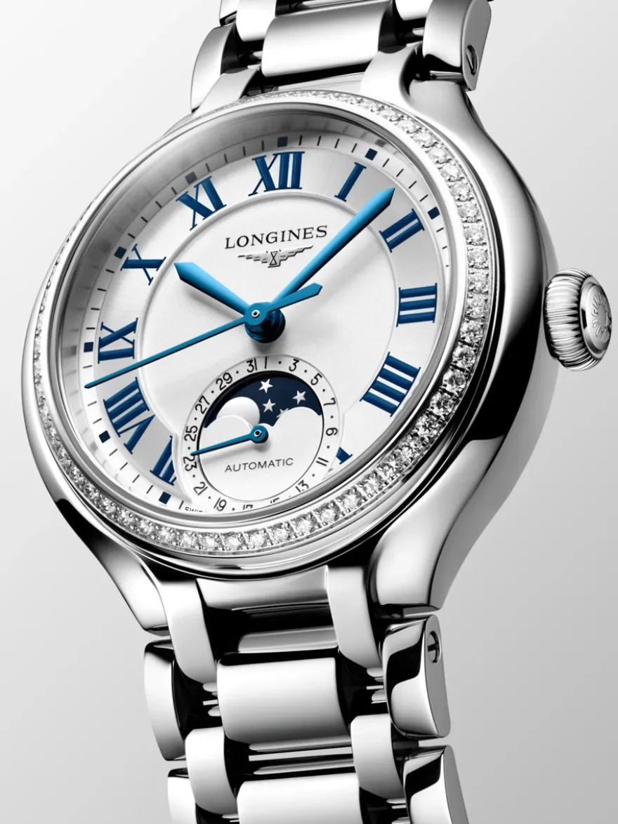 Longines PrimaLuna Moonphase 34mm L8.126.0.71.6 + Luxe Cadeau