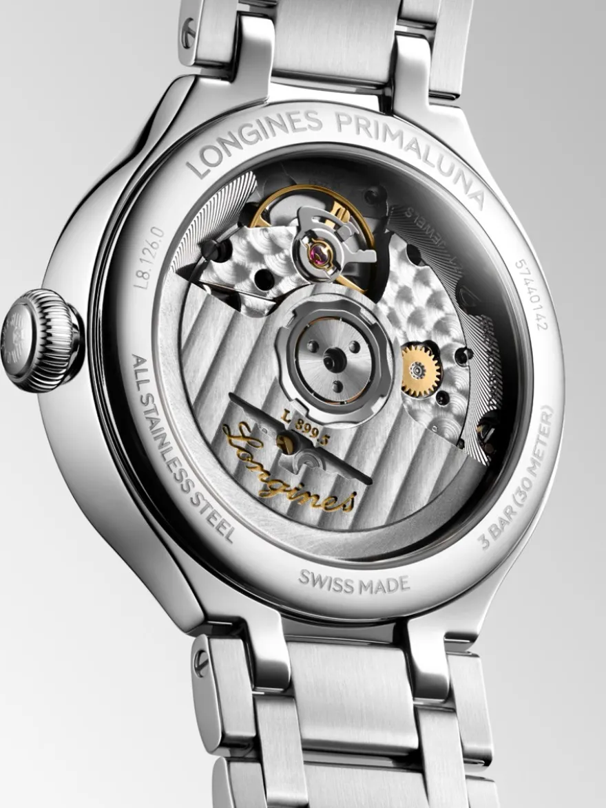 Longines PrimaLuna Moonphase 34mm L8.126.0.71.6 + Luxe Cadeau