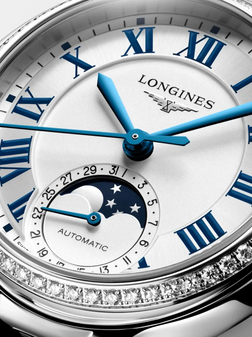 Longines PrimaLuna Moonphase 34mm L8.126.0.71.6 + Luxe Cadeau