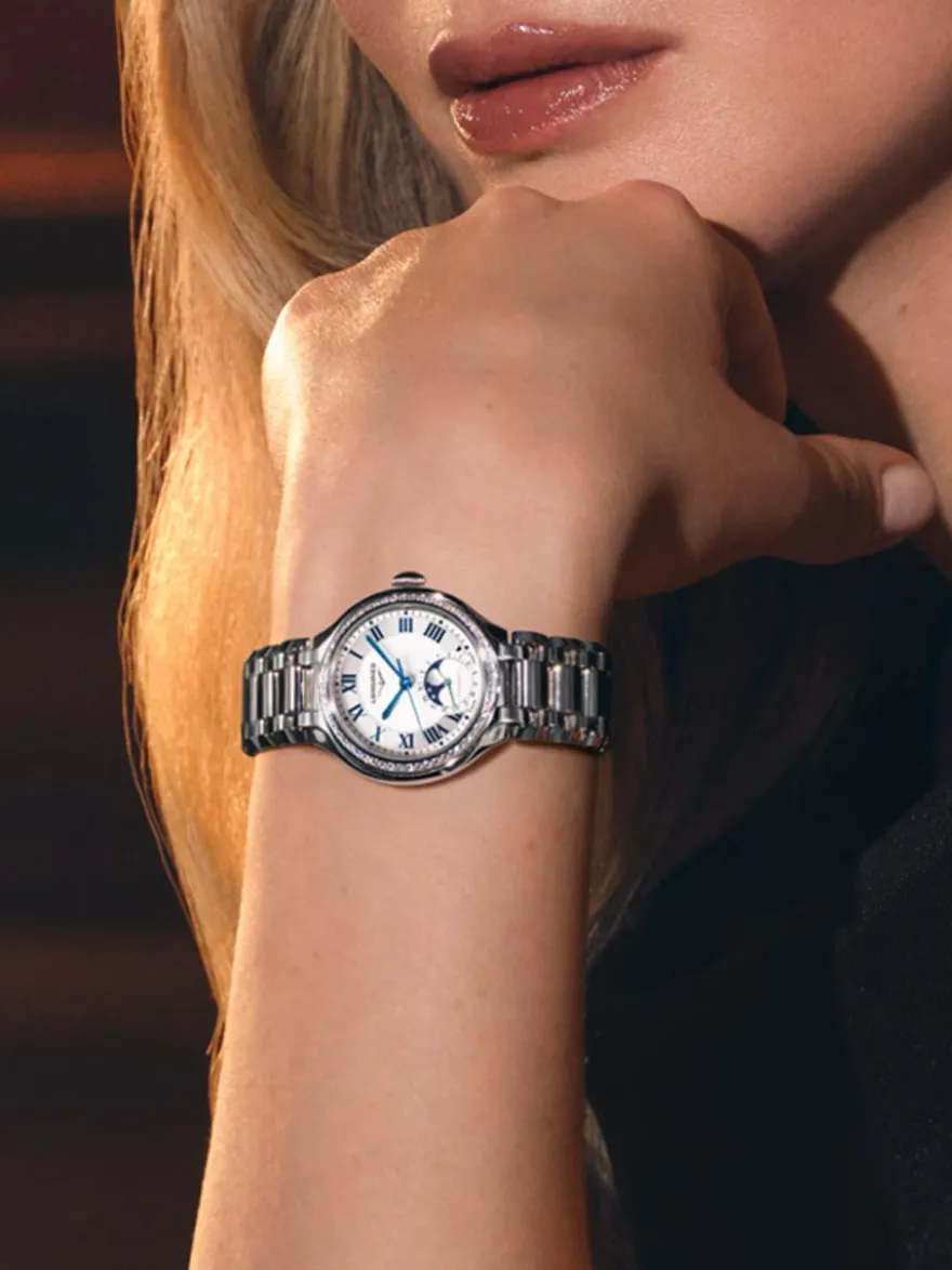 Longines PrimaLuna Moonphase 34mm L8.126.0.71.6 + Luxe Cadeau