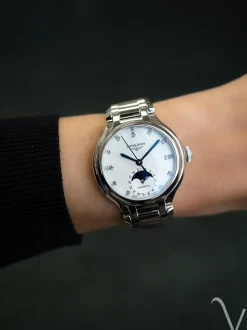 Longines PrimaLuna Moonphase 34mm L8.126.4.87.6 + Luxe Cadeau