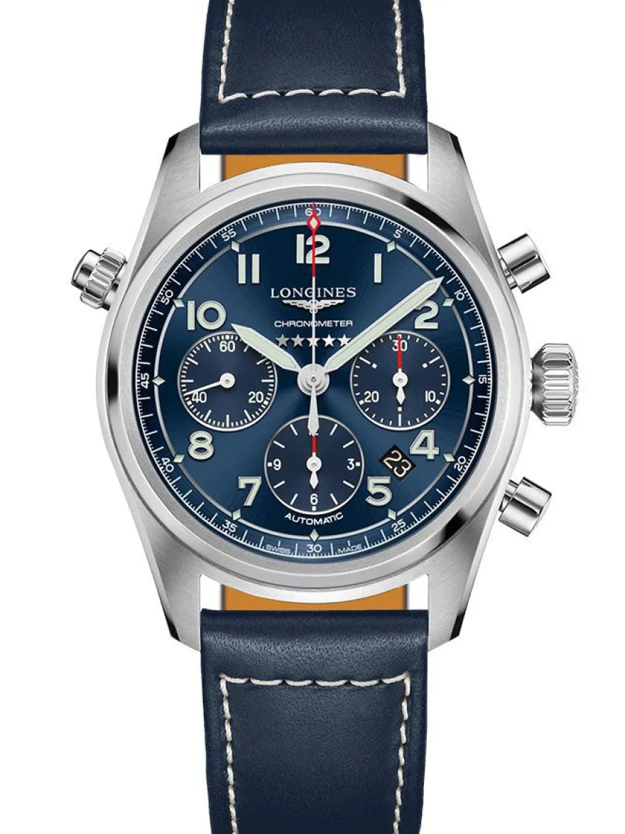 Longines Spirit Chronograph horloge L3.820.4.93.0 + Cadeau