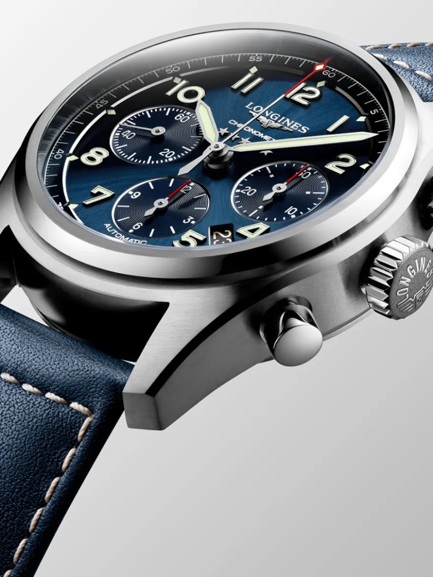 Longines Spirit Chronograph horloge L3.820.4.93.0 + Cadeau