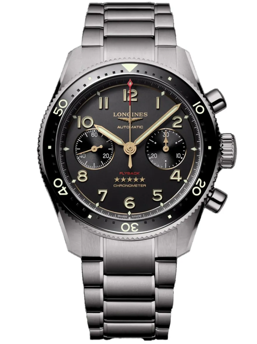 Longines Spirit Flyback Titanium L3.821.1.53.6 + Luxe Cadeau