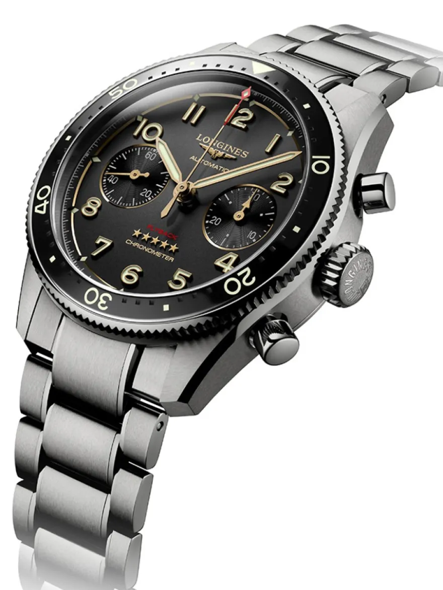 Longines Spirit Flyback Titanium L3.821.1.53.6 + Luxe Cadeau
