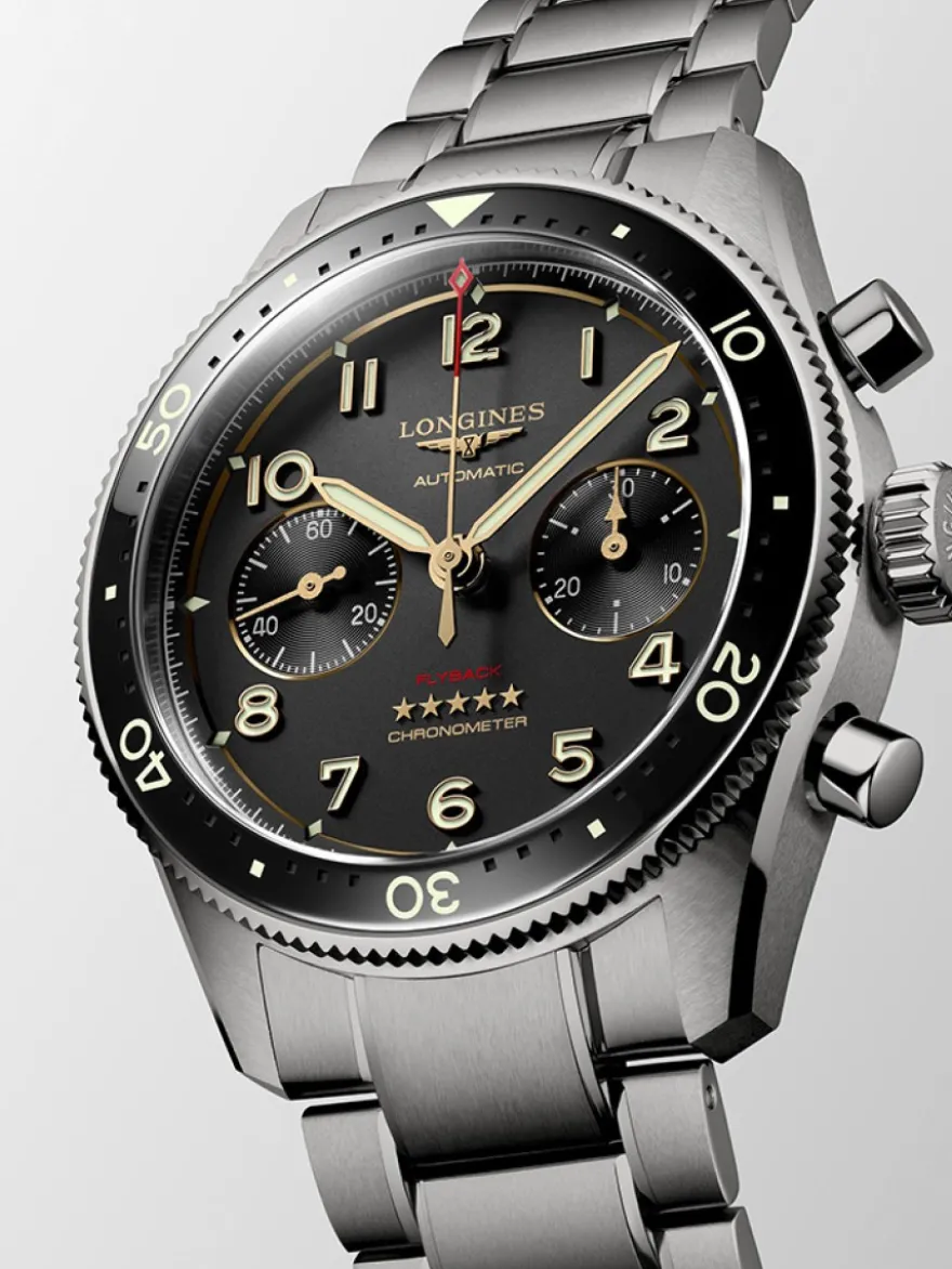 Longines Spirit Flyback Titanium L3.821.1.53.6 + Luxe Cadeau