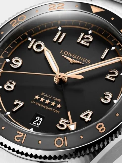 Longines Spirit Zulu Time 39mm L3.802.4.50.6 + Luxe Cadeau