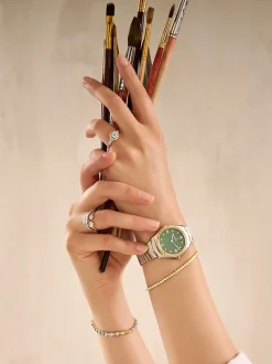 Luxe bicolor tennisarmband + Luxe cadeau